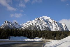 02 Sheol Mountain, Haddo Peak and Fairview Mountain From Drive Between Lake Louise Village And Lake Louise In Winter